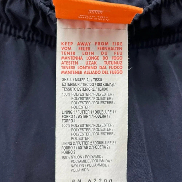 Puma Track Pants Men's L Blue Straight Leg Elastic Waist Zipped Pockets Pull On - Picture 8 of 12